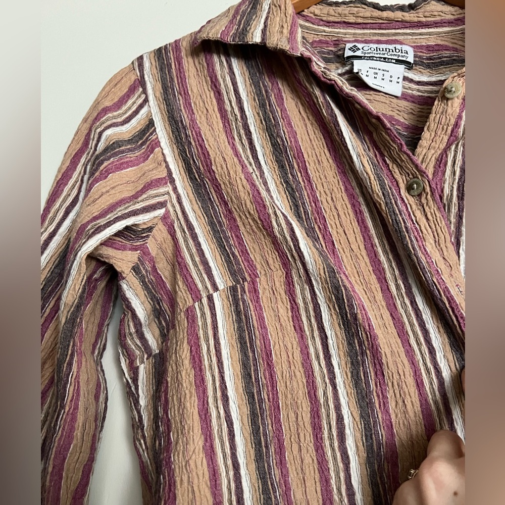 Columbia Multicolor Striped Button Up - Picture 5 of 7